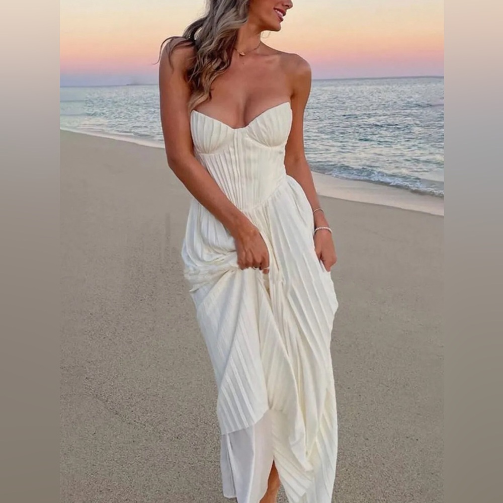 White Rehearsal or Shower dress. Size M and L from Likemychoice
